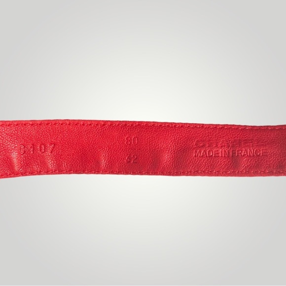 Chanel Red Belt Bag with Vintage Chain Bow Belt - Picture 17 of 17